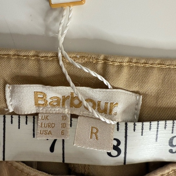 Barbour Commando Trouser in Dark Stone khaki lightweight pants - US size 6 - Picture 11 of 12